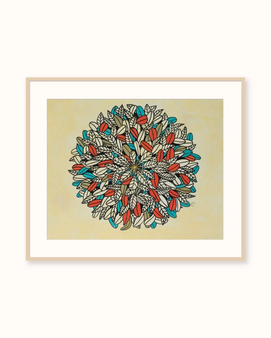Mandala feuilles