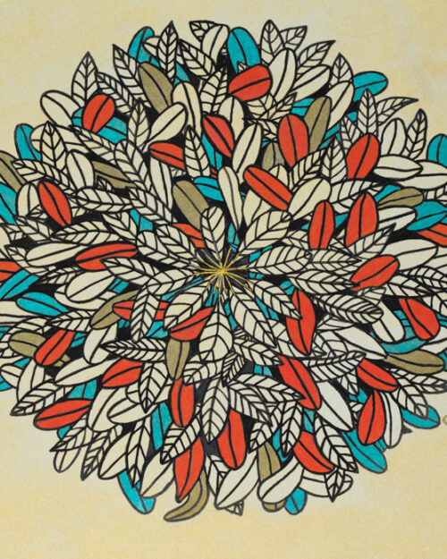 Mandala feuilles